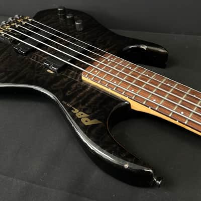 PBC Dave Bunker GTB 355 Left Handed 5-String Active Headless Bass - Trans Black image 12