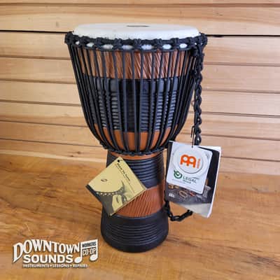 Meinl 10" Original African Style Rope Tuned Earth Djembe with Meinl Djembe Bag image 2