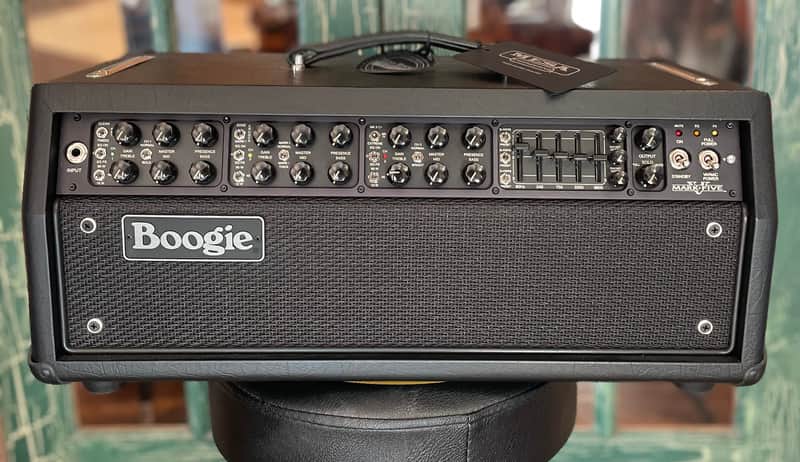 Mesa Boogie Mark V 90-Watt Black Suede Tube Amplifier Head For Electric Guitar image 1