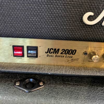 Marshall JCM 2000 DSL 100 Dual Super Lead 2-Channel 100-Watt 4x12" Guitar Amp Half Stack 2000s - Black image 2