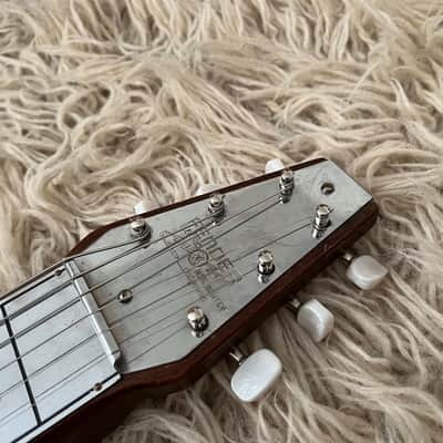 Vintage 1946 Fender Deluxe Organ Button Dark Mahogany Lap Steel Electric Guitar 1940s '40s image 9