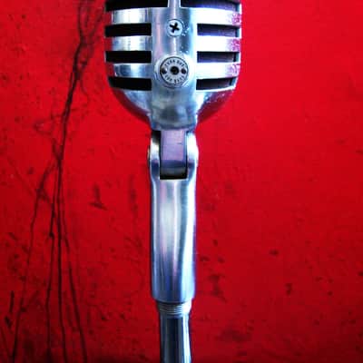 Vintage 1940's Electro-Voice 950 Cardax Crystal Microphone Hi Z w E.V 423A stand prop display image 8