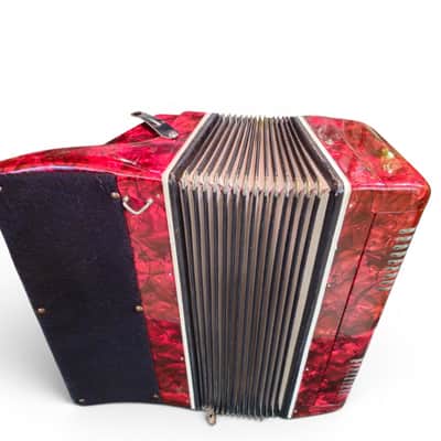 Orpheus 5 Row Chromatic Button Bayan Accordion B-System Kiev Ukraine 1990s 87 Buttons 120 Bass image 3