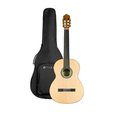TARIO 39 Inch Fretless Classical Guitar Full Size Acoustic Guitar Spruce top Ovangkol back and sides Okoume neck laurel fingerboard image 1