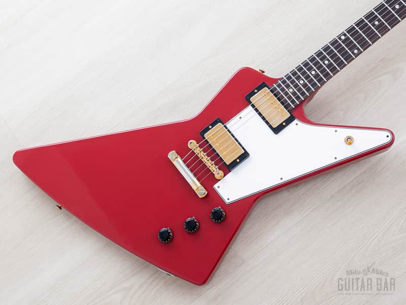2022 Gibson Custom Shop Historic ‘58 Korina Explorer Cardinal Red 1 of 15 w/ Case, COA, Tags