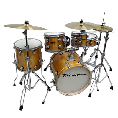 Trixon Volta 5 Piece Drumit Natural Gloss Lacquer image 2