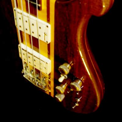 J. K. LADO SUPER FALCON II 1981 Natural. SOLID WOOD BASS. Incredible Sound. HANDBUILT. Beautiful. image 17