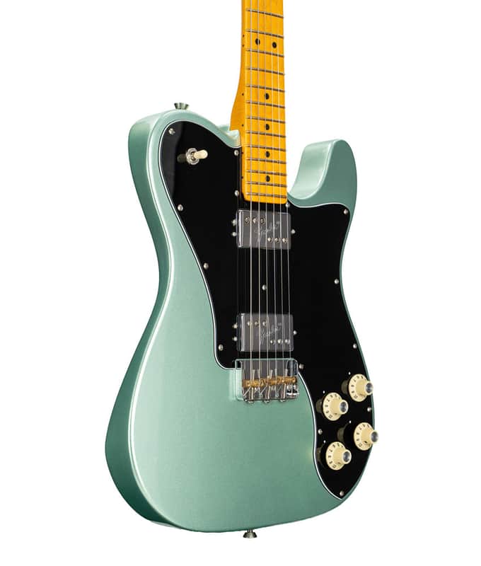 Pre-Owned Fender American Professional II Telecaster Deluxe Electric Guitar - Mystic Surf Green | Used image 1