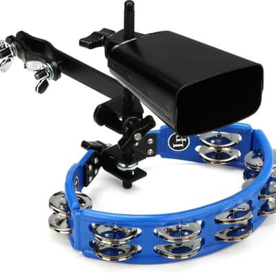 Latin Percussion Cyclops Tambourine with City Cowbell and Mount Pack image 2