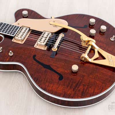 1962 Gretsch PX 6122 Chet Atkins Country Gentleman Walnut, Figured w/ Dial Up Mutes, Case & CoA image 11