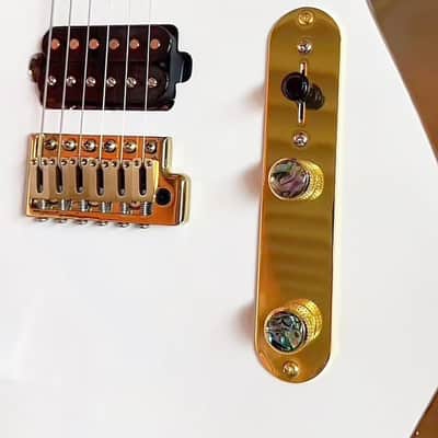 Vacuum Gold Bass Guitar Knobs Abalone Shell Dome Metal Guitar Volume Tone Knobs Electric Guitar Parts for Feder Strat ST Telecaster Tele Jazz Les Paul 2Pcs image 4