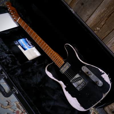 Keith Holland Custom T-ANS #1335 2025 - Black Nitro over Pink with Laser-Etched Paisley with Hard Case image 3