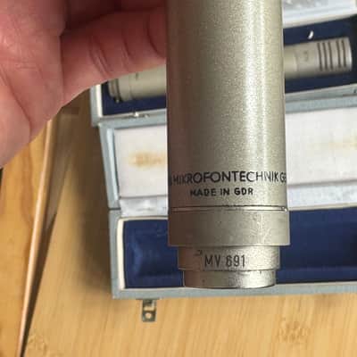 Microtech Gefell RFT M70 MV691 vintage condenser microphones stereo pair image 7