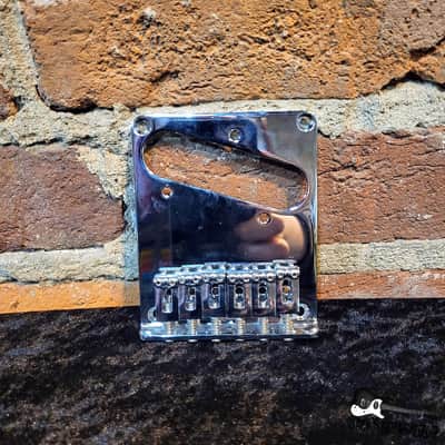 Squier Six-Saddle Telecaster Bridge (2022 - Silver) image 1