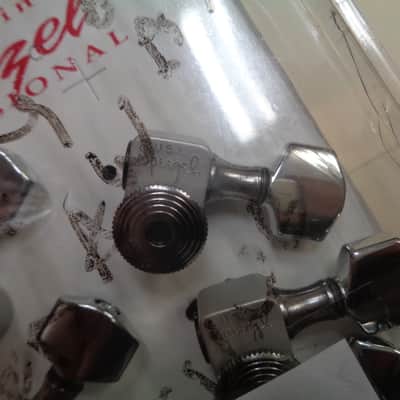 Sperzel 6L T/L SB/C 6 In Line Trim Locking Tuners (New Old Stock) Chrome image 2