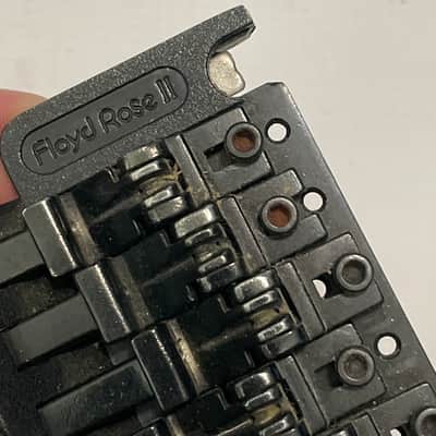 1980's Kramer Model Guitars Black Floyd Rose II Licensed Tremolo Guitar Bridge image 16