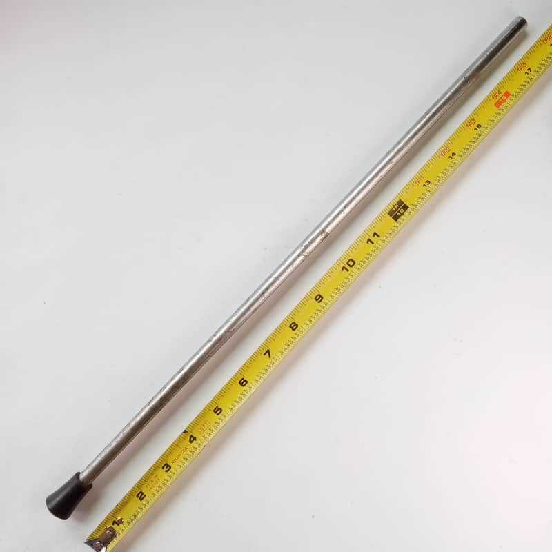 Yamaha Disappearing Bass Drum Spur/Straight Floor Tom Leg 10mm Chrome 80s Japan image 1
