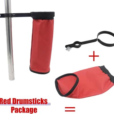 Portable Nylon Drum Stick Bag, Quick Change Drum Stick Holder for Drum Set, Waterproof and Dustproof Drum Sticks Bag, Percussion Stick Bag with Large Capacity image 3