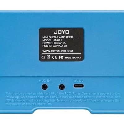 JOYO 5W Rechargeable Mini Guitar Amp, Light Blue image 3