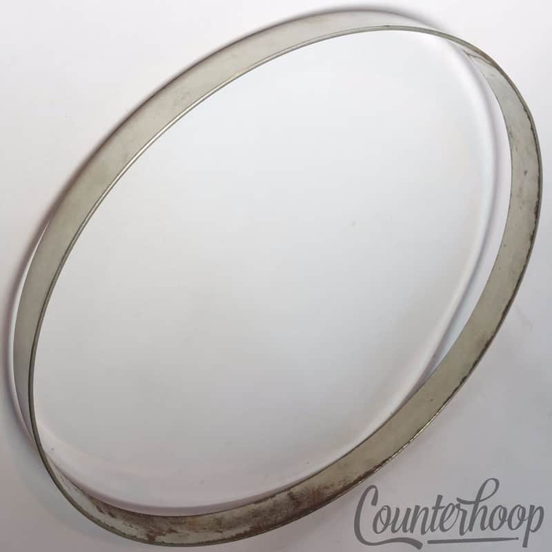 Leedy 13 1/8"Snare Batter/Tom Resonant Drum Rim/Hoop Nickel Vintage StickChopper image 1