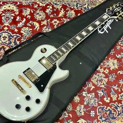 Epiphone Les Paul Custom 2024 - Alpine White + Gigbag image 8