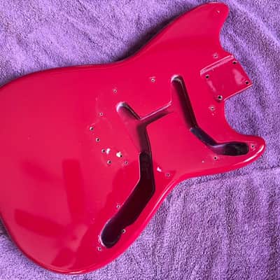 1960s Fender Musicmaster Duo Sonic guitar body red 1959 1960 image 1