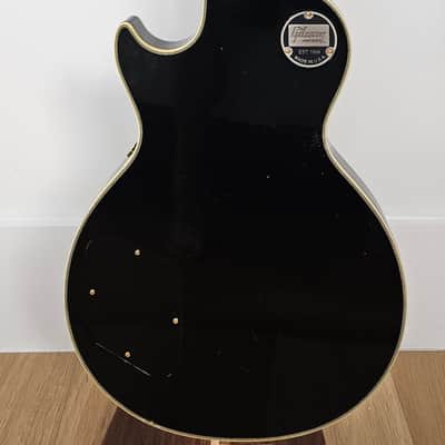 Gibson Custom 1957 Les Paul Custom Reissue 3-Pickup Bigsby, Light Aged, Ebony image 8