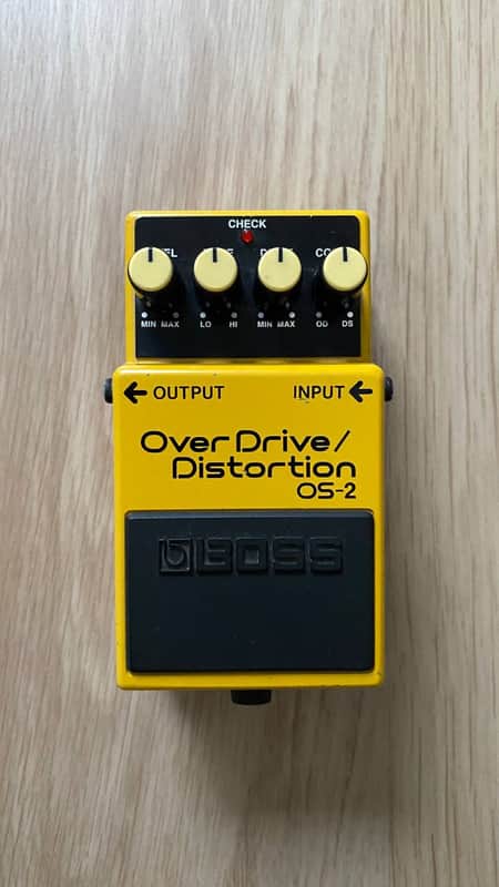 Boss OS-2 OverDrive/Distortion (Silver Label) 1990 - Present - Yellow image 1