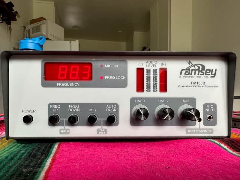 RAMSEY FM100B PROFESSIONAL FM RADIO STEREO TRANSMITTER image 1