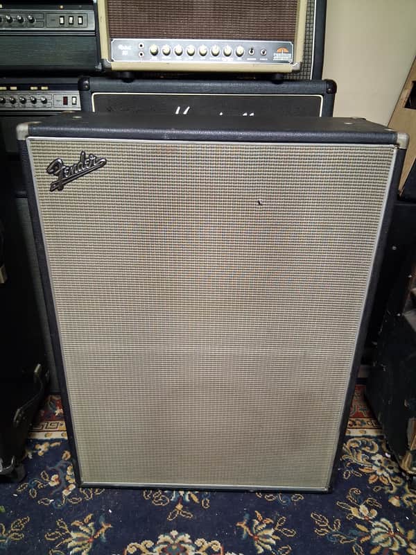Fender Bandmaster "Drip Edge" 45-Watt 2x12" Guitar Speaker Cabinet Eminence Speakers 1968 - 1969 - Silverface image 1