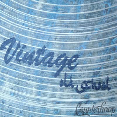 *Soultone 16"Vintage Old School Hi-Hats Cymbals Set B20 Hand Hammered Pair Dark* image 3