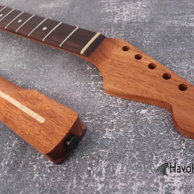 Mahogany Spoke Wheel Carbon Fiber Rods Neck Stainless Steel Jescar Frets Brand New image 4