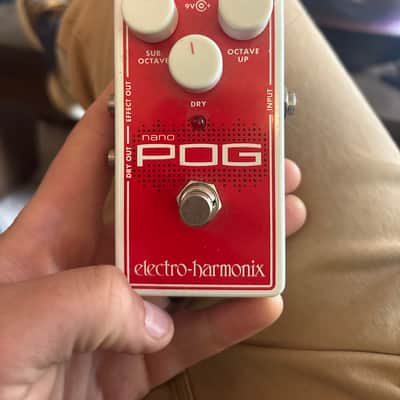 Electro-Harmonix Nano POG Polyphonic Octave Generator 2015 - Present - Red / White image 1