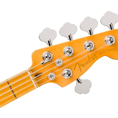 Fender American Ultra II Jazz Bass (5), Sinister Red / Maple image 3