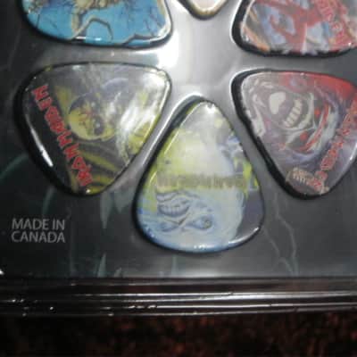 new in package (old stock) A+ Perri's Leather Ltd. / Perri's 12 Pack of Iron Maiden Guitar Picks - Med Gauge - Celluloid Plastic, 351 shape - but slightly curved (LP12-INM1) LP12INM1 image 24