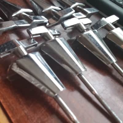 Tama Vintage TRAK Drums SET OF 8 Bass Drum T Rods & Claws Tama Made Japan RARE PARTS 80s image 3