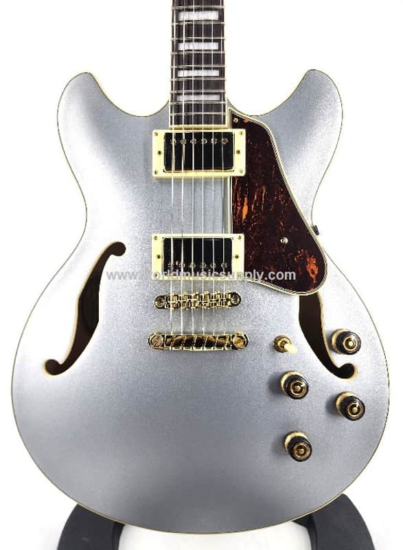 Ibanez Ibanez AS73GMSF AS Artcore Electric Guitar - Silver Flat image 1