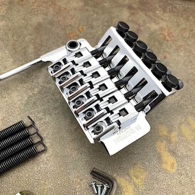 Gotoh Floyd Rose Locking Tremolo Set, Chrome – GE1996T + Free 33mm OEM Block image 2