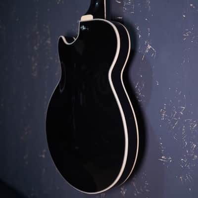 D'Angelico Premier SS Semi-Hollow Single Cutaway - Black Flake image 9