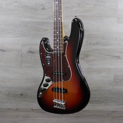 Fender American Professional II Jazz Bass Left-Handed with Rosewood Fretboard 3 Color Sunburst image 4