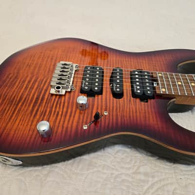 Harley Benton Fusion-III 2025 - Gotoh Tuners - Flamed Bengal Burst image 5