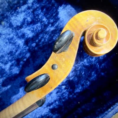 German Wolfgang Romer 4/4 Violin Joseph Guarnerius Markneukirchen Germany Circa-1930s-1940s-Light Brown Varnish image 16