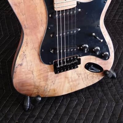 Custom Build Spalted Maple ST Tribute - Buck Naked Series image 1