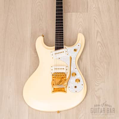 2000s Mosrite Ventures Model Super Custom '65 Pearl White w/ Gold Hardware, Vibramute & Case, Japan Kurokumo image 2
