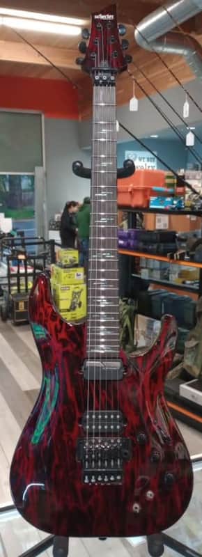 Schecter C-1 FR S Silver Mountain Sustainiac 2022 - Present - Blood Moon image 1