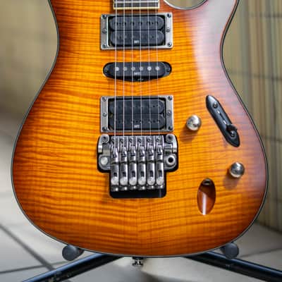 Beautiful Ibanez S670FM 2007 Antique Burst Flat | Reverb