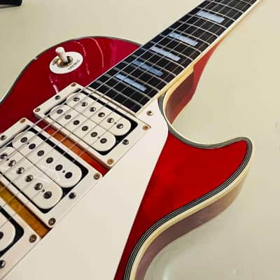 Greco EG-600PR MIJ 1979 "Ace Frehley"- Cherry Sunburst 3PU Les Paul Custom image 4