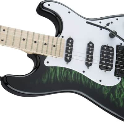 Jackson X Series Signature Adrian Smith SDXQM Electric Guitar, Maple Fingerboard (Transparent Green) image 7