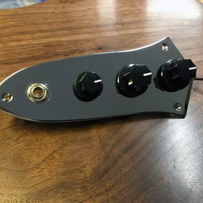 Prewired Jazz Bass BLEND Control Plate - Volume / Blend / Tone - Choice of Knobs - Import/Squier image 2