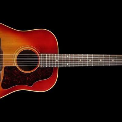 1963 Gibson Vintage B45-12 12-String Acoustic Guitar Sunburst image 2